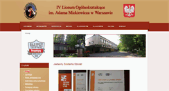 Desktop Screenshot of mickiewicz.edu.pl