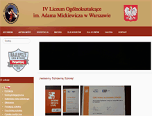 Tablet Screenshot of mickiewicz.edu.pl